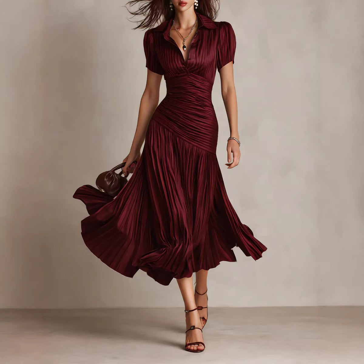 Striped patchwork dress