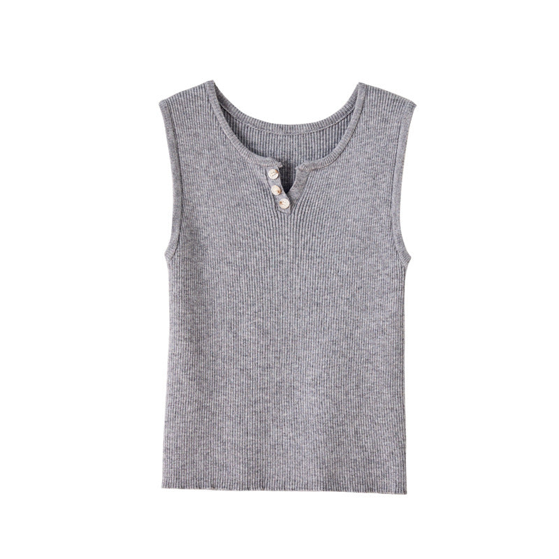 Women’s Cotton V-Neck Knit Cami Top