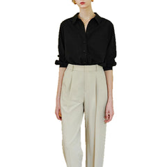 Long Sleeve Shirt Simple and Easy to Care For Casual Office Wear