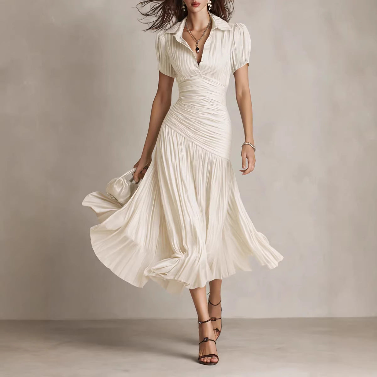 Striped patchwork dress